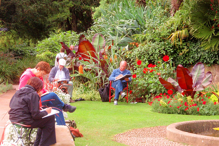 Sketching outdoors